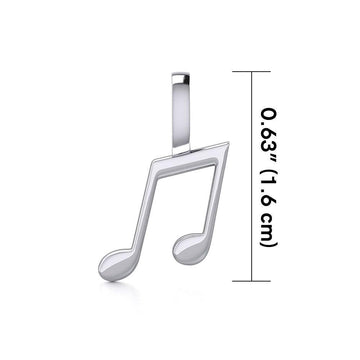 Music Notation Pendant LP056A - Jewelry